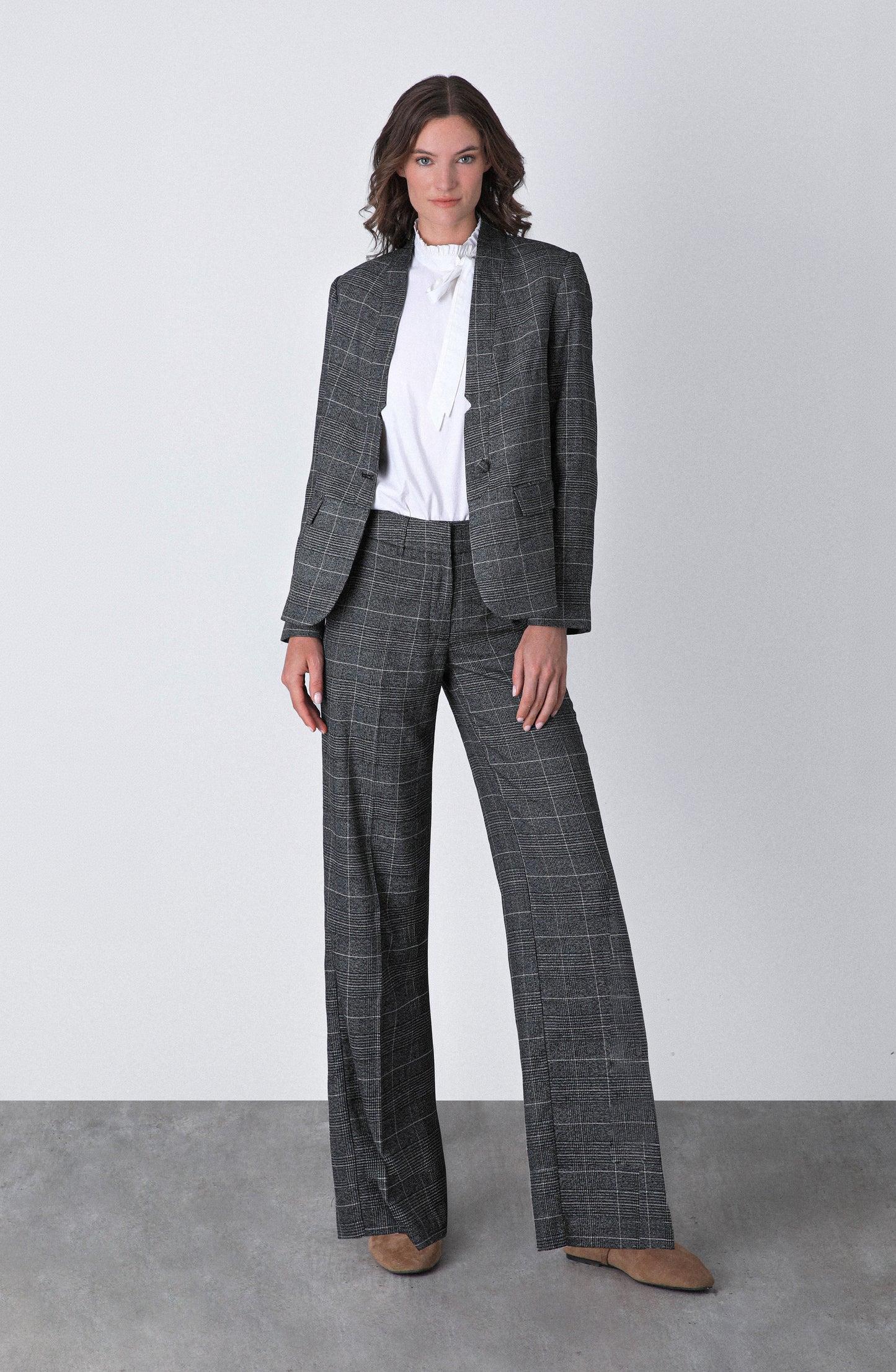 Pantalón Tejido Lurex Grey